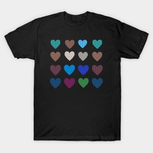 Lots of Little Patterned Hearts T-Shirt